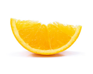 orange slice isolated on white background