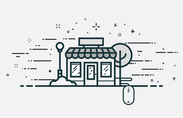 Online store illustration