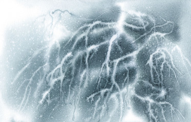 apple tree winter watercolor