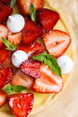 fresh strawberry tart