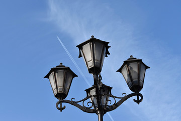 Fototapeta na wymiar Decorative street lamp.