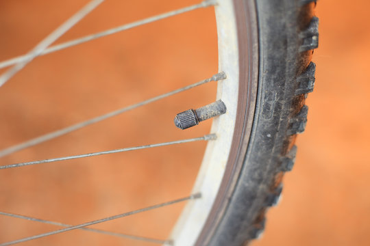 Black bike volve on professional cycle (color toned image)