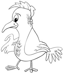 bird character coloring page