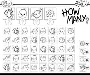 counting babies coloring page