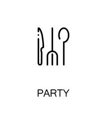 Party flat icon