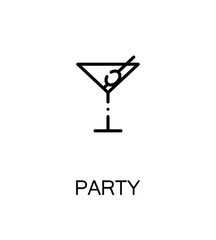 Party flat icon