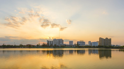 Photos Building River Town In Udon Thani, Thailand