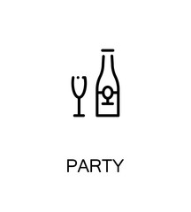 Party flat icon