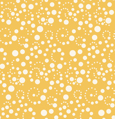 Yellow Seamless pattern, polka dot fabric, wallpaper 