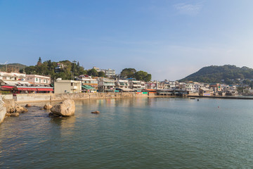 Fototapeta premium Aussicht auf Yung Shue Wan Lamma Island