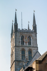 Fototapeta na wymiar Belfry of Southwark Cathedral