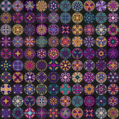 Seamless pattern. Vintage decorative elements. Hand drawn background. Islam, Arabic, Indian, ottoman motifs. Perfect for printing on fabric or paper.