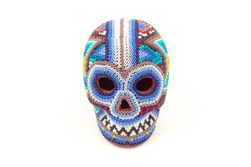 Mexican crafts multicolor skull