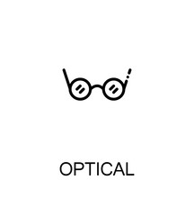 Optical flat icon