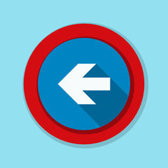 Left Arrow Sign illustration