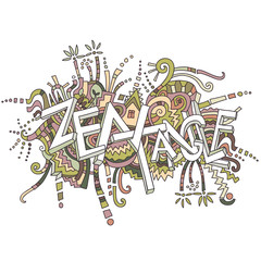 Zentangle abstract Design background