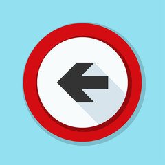 Left Arrow Sign illustration
