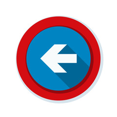 Left Arrow Sign illustration