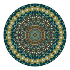 Flower mandala. Vintage decorative elements.