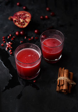 Cranberry and pomegranate gin 