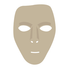 Isolated carnival mask on a white background, Vector illustration