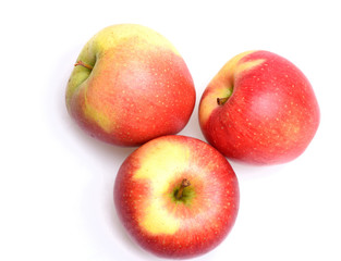 Fototapeta na wymiar red apple fruit isolated on white