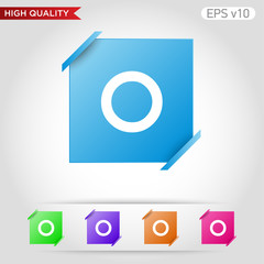 Circle icon. Button with circle icon. Modern UI vector.