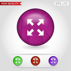 Obraz premium Arrows icon. Button with arrows icon. Modern UI vector.