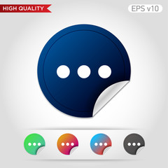 Three points icon. Button with three points icon. Modern UI vector.