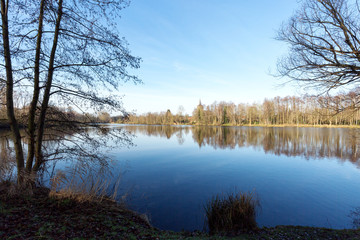 Lake Panorama at Lake Born / Germany