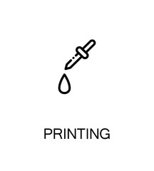 Printing flat icon