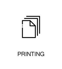 Printing flat icon