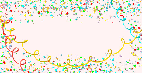 Celebration. Bright colorful vector confetti background