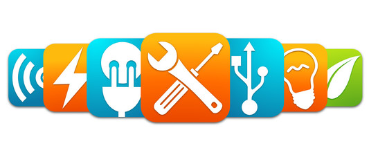 logo électricien réseau énergie