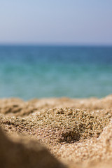 Sand and Blu Sea portrait background