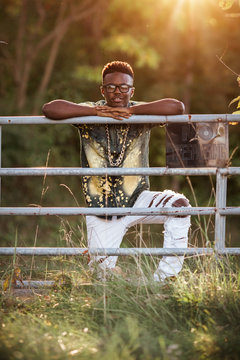 Teenage African American Male Model Senior Pictures