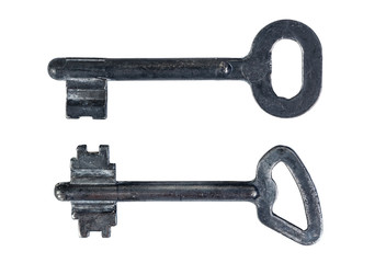 Keys isolated on white