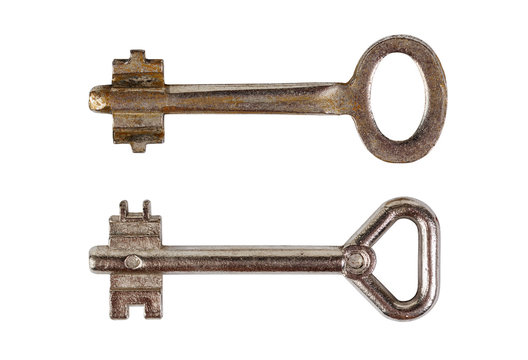 Keys isolated on white