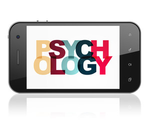 Healthcare concept: Smartphone with Psychology on  display