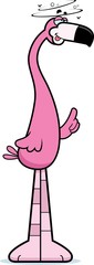 Drunk Cartoon Flamingo
