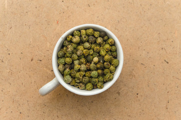 green pepper in a glass