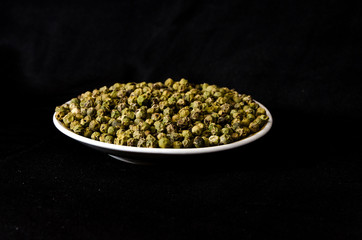 green pepper on the plate