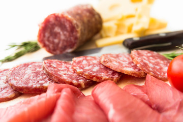 Vassoio di salumi e formaggi, tray of appetizers