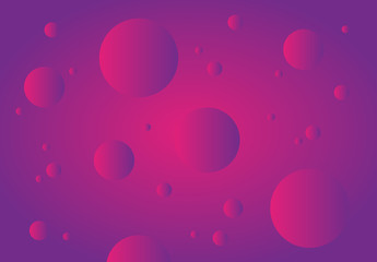 Purple abstract technology background. Gradient bubbles for web sites, user interfaces and applications. Vector illustration.