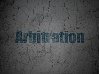Law concept: Arbitration on grunge wall background