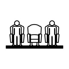 cinema chair isolated icon vector illustration design