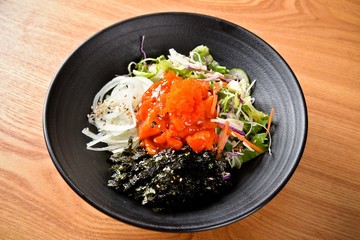 hoe deopbap. Raw Fish Bibimbap 