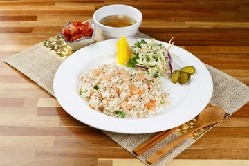 saewoo bokkeumbap. shrimp fried rice