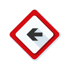 Left Arrow Sign illustration