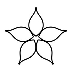 cute flower emblem icon vector illustration design